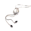 Load image into Gallery viewer, Silver or Gold Elegant Opal Flower Tassel Long Necklace (2 colors) - The Sweetest Tee