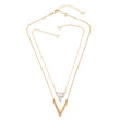 Load image into Gallery viewer, Marble Triangle Layered Pendant Necklace - The Sweetest Tee