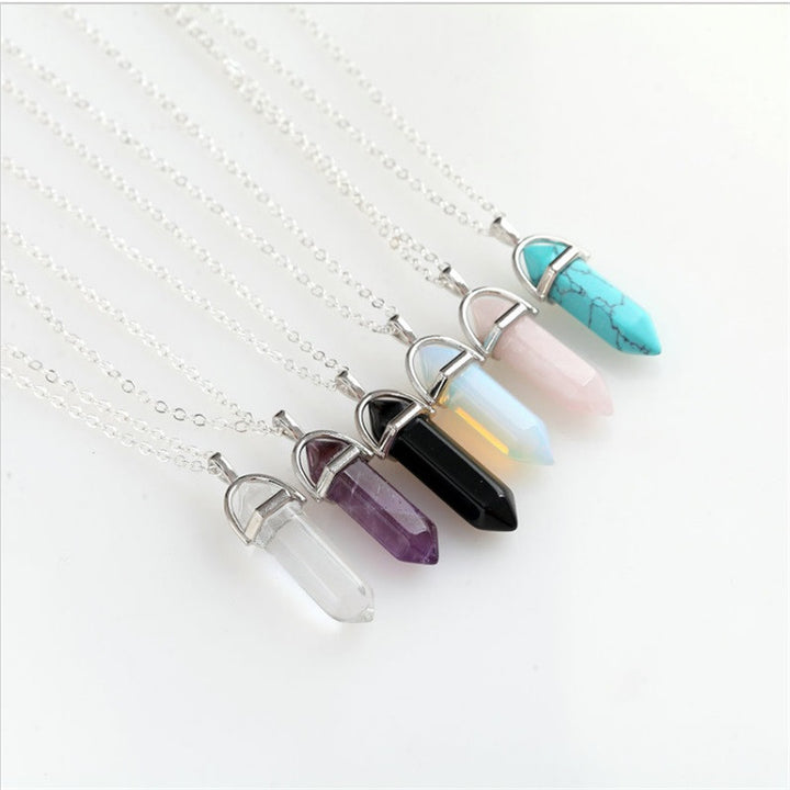 Natural Agate Stone Necklace (6 colors) - The Sweetest Tee