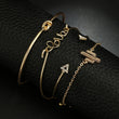 Load image into Gallery viewer, Bohemian Geometric Metal Chain Bracelets - Set of 4 - The Sweetest Tee
