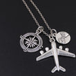 Load image into Gallery viewer, "Every Journey Starts With One Step" Travel Necklace (5 designs) - The Sweetest Tee