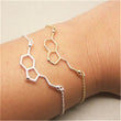 Load image into Gallery viewer, Geometric Statement Necklace Women Female Serotonin Molecule Pendant DNA Polygon Caffeine Chain Necklace Jewelry Gift For Girls