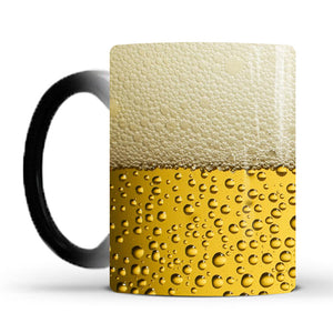 Beer bubble color changing mug