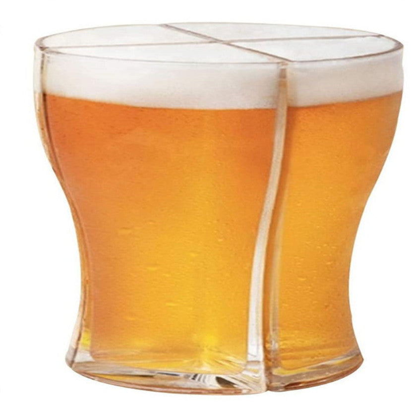New Product Four-in-one Beer Glass Super Schooner Quarter Wine Glass Christmas Party Wine Glass