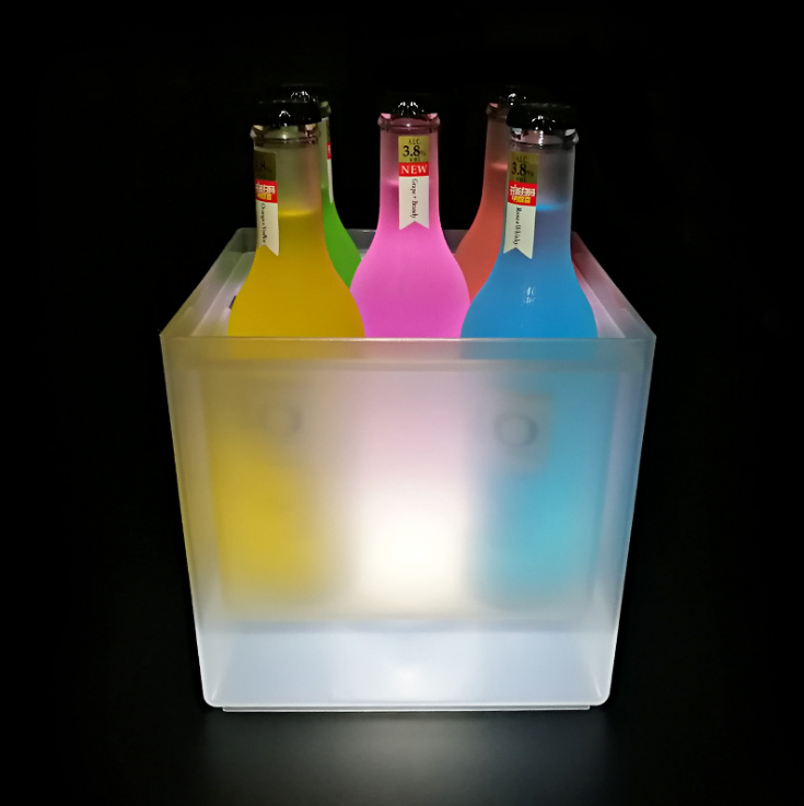 LED transparent ice bucket
