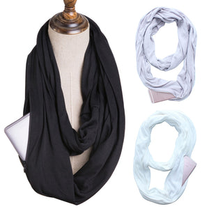 Multi-Functional Storage Zipper Scarf