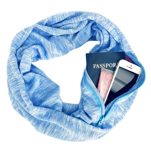 Multi-Functional Storage Zipper Scarf