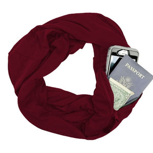 Multi-Functional Storage Zipper Scarf