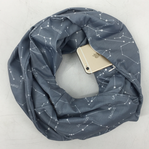 Multi-Functional Storage Zipper Scarf