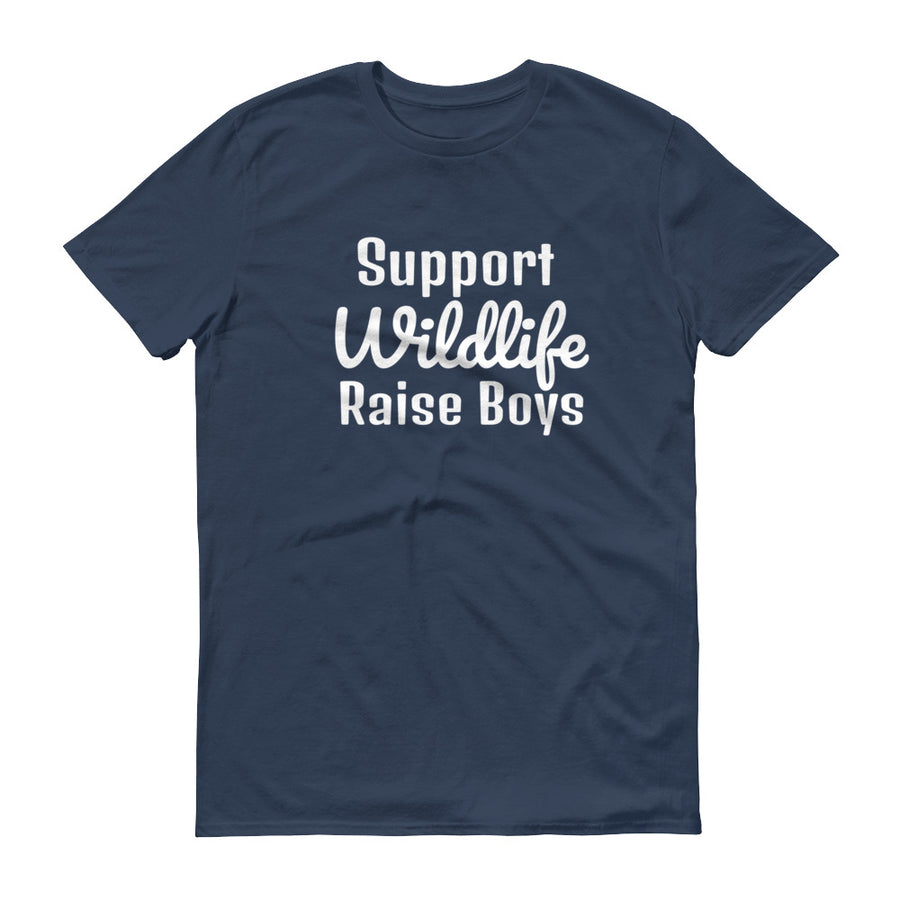 SUPPORT WILDLIFE RAISE BOYS Cotton Tee (10 colors) - The Sweetest Tee