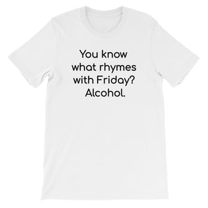 YOU KNOW WHAT RHYMES... Unisex Cotton Tee (5 colors) - The Sweetest Tee