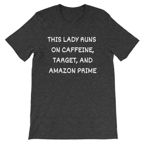 THIS LADY RUNS ON... Cotton Tee (10 colors) - The Sweetest Tee
