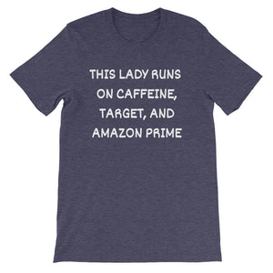 THIS LADY RUNS ON... Cotton Tee (10 colors) - The Sweetest Tee