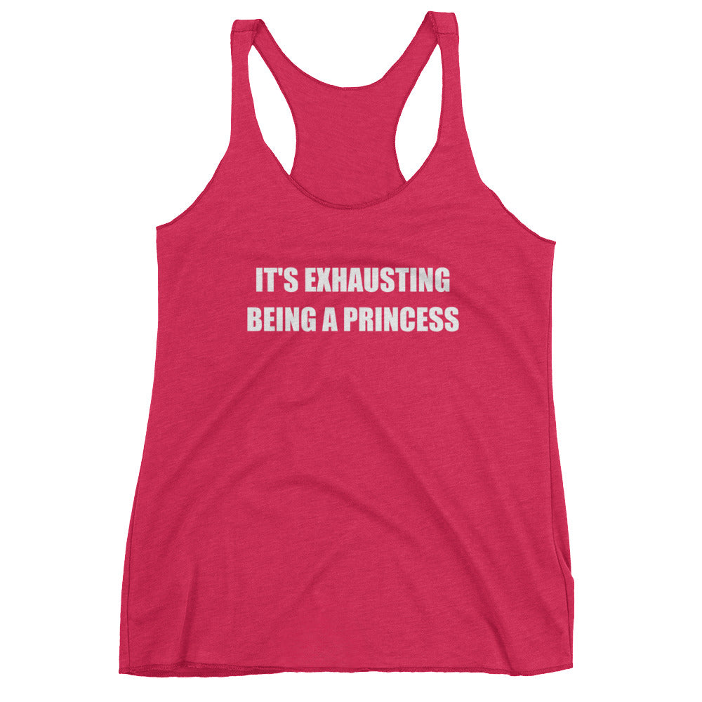 IT'S EXHAUSTING... Women's Racerback Tank (10 colors)– The Sweetest Tee