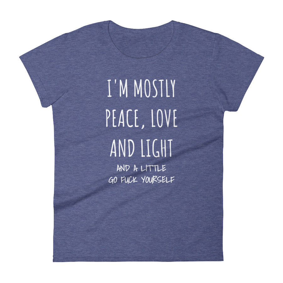I'M MOSTLY PEACE LOVE AND LIGHT... Jersey Tee (7 colors) - The Sweetest Tee