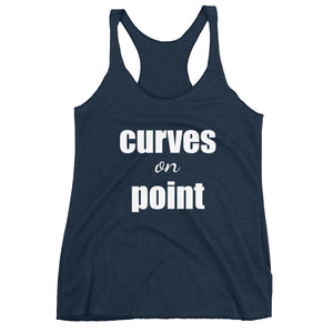 CURVES ON POINT Women's Racerback Tank (12 colors) - The Sweetest Tee