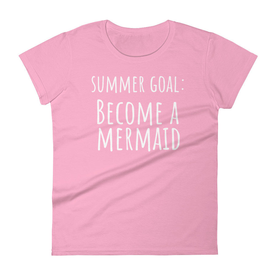 SUMMER GOAL BECOME A MERMAID Jersey Tee (7 colors) - The Sweetest Tee