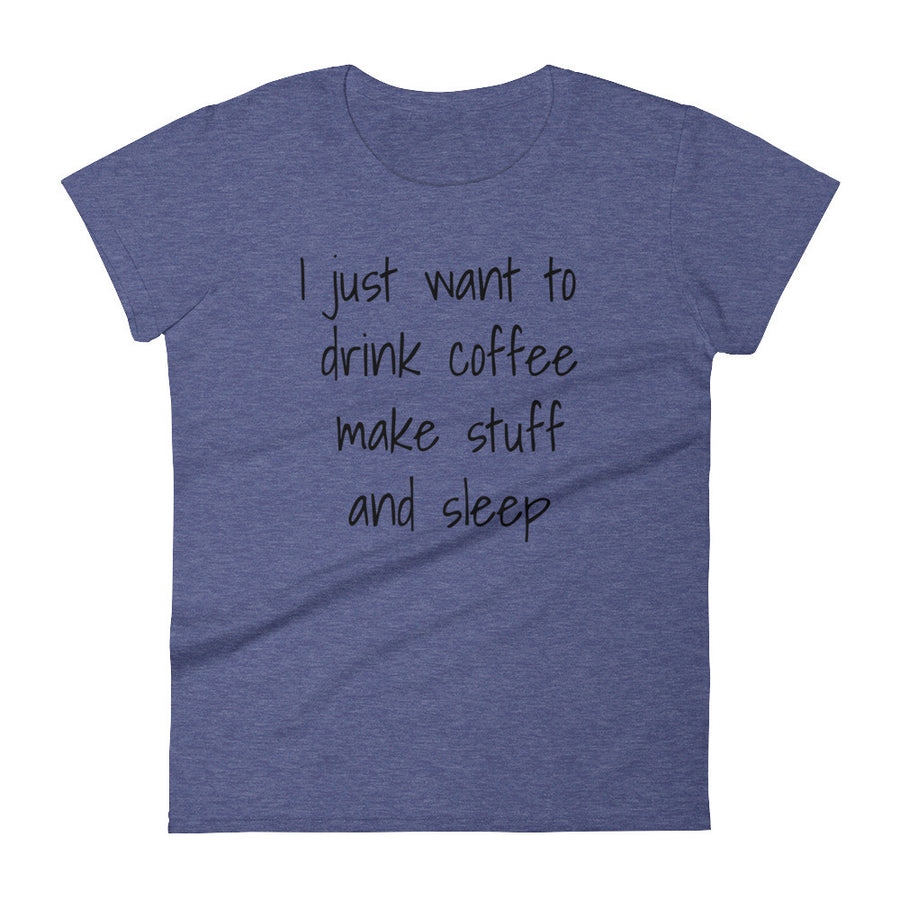 I JUST WANT TO MAKE STUFF Cotton Tee (4 colors) - The Sweetest Tee