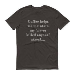 COFFEE HELPS... Unisex Tee (14 colors) - The Sweetest Tee