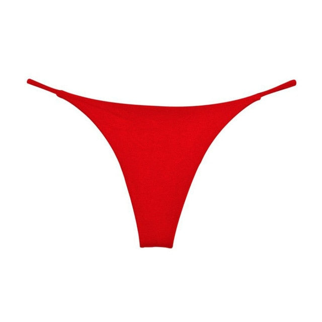 Sexy Bikinis Bottom Swim Trunks G-string Cross-strap Panties Women Bikini  Swimwear