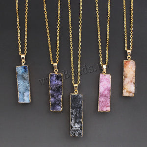 Natural Stone Pendant Necklace (5 colors) - The Sweetest Tee