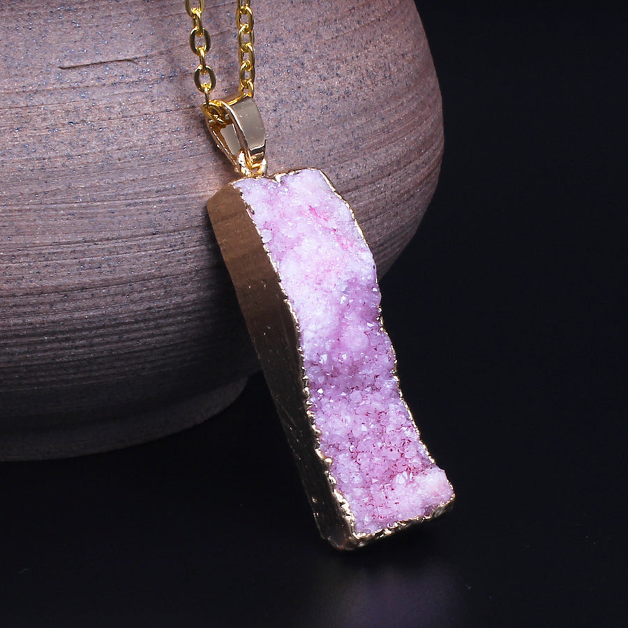 Natural Stone Pendant Necklace (5 colors) - The Sweetest Tee