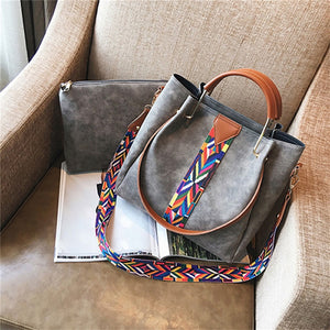 Rainbow Shoulder Strap Two Pieces Handbags - The Sweetest Tee