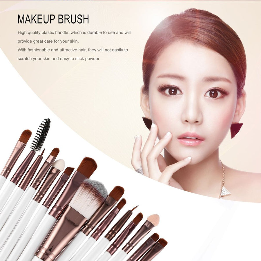 15pcs Set Makeup Brushes (15 colors) - The Sweetest Tee