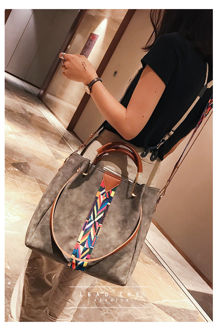 Rainbow Shoulder Strap Two Pieces Handbags - The Sweetest Tee